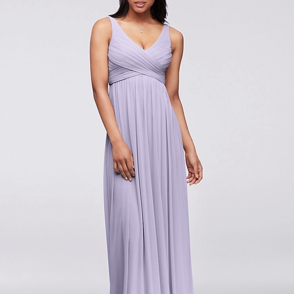 David’s Bridal Long Mesh Dress